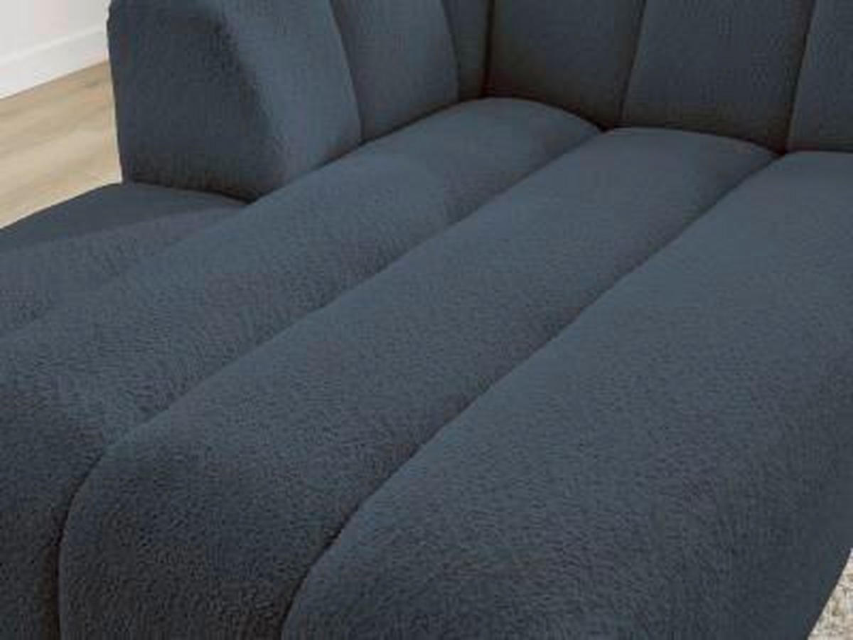 SOFAELEMENT ANNECY Bouclé Dunkelblau  - Schwarz/Dunkelblau, MODERN, Kunststoff/Textil (120/72/170cm)