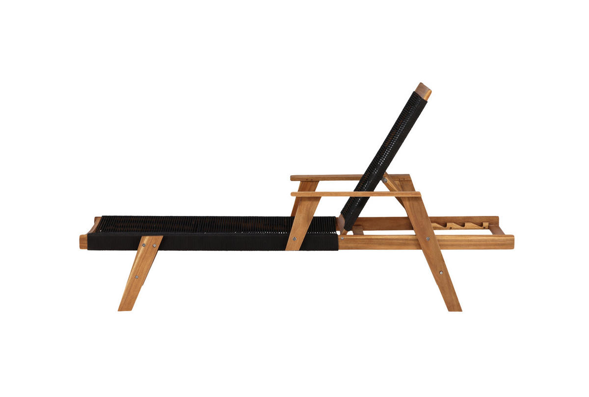 SOLSÄNG   73/35/200 cm  - svart/akaciefärgad, Klassisk, trä (73/35/200cm) - Gardenson