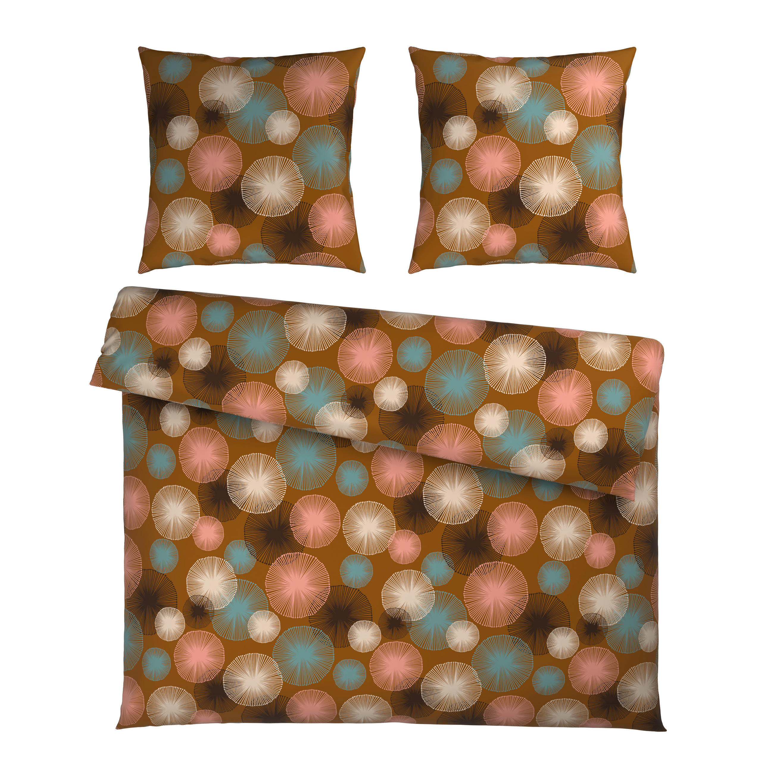 BETTWÄSCHE Satin 200/200 cm  - Orange, Textil (200/200cm) - Esposa