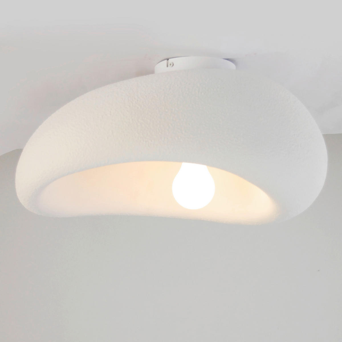 DECKENLEUCHTE    41/28/21 cm  - Weiß, Design, Kunststoff/Metall (41/28/21cm) - Collet's Monde