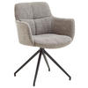 ARMLEHNSTUHL  in Webstoff  - Schwarz/Grau, Design, Textil/Metall (58/81/62cm) - Valdera