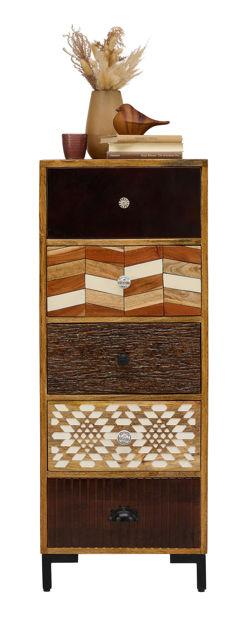KOMMODE  in 46/120/40 cm  - Multicolor/Naturfarben, LIFESTYLE, Keramik/Holz (46/120/40cm) - Landscape