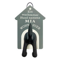 GARDEROBENHAKEN  in Petrol  - Petrol, Trend, Holzwerkstoff (16/10/6cm)