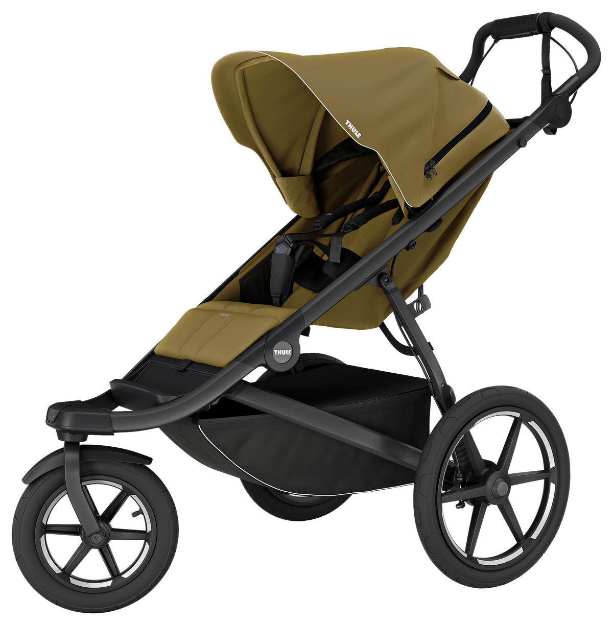 JOGGER Urban Glide 3  - Dunkelgrün/Schwarz, Basics, Textil/Metall (91/35/63cm) - Thule