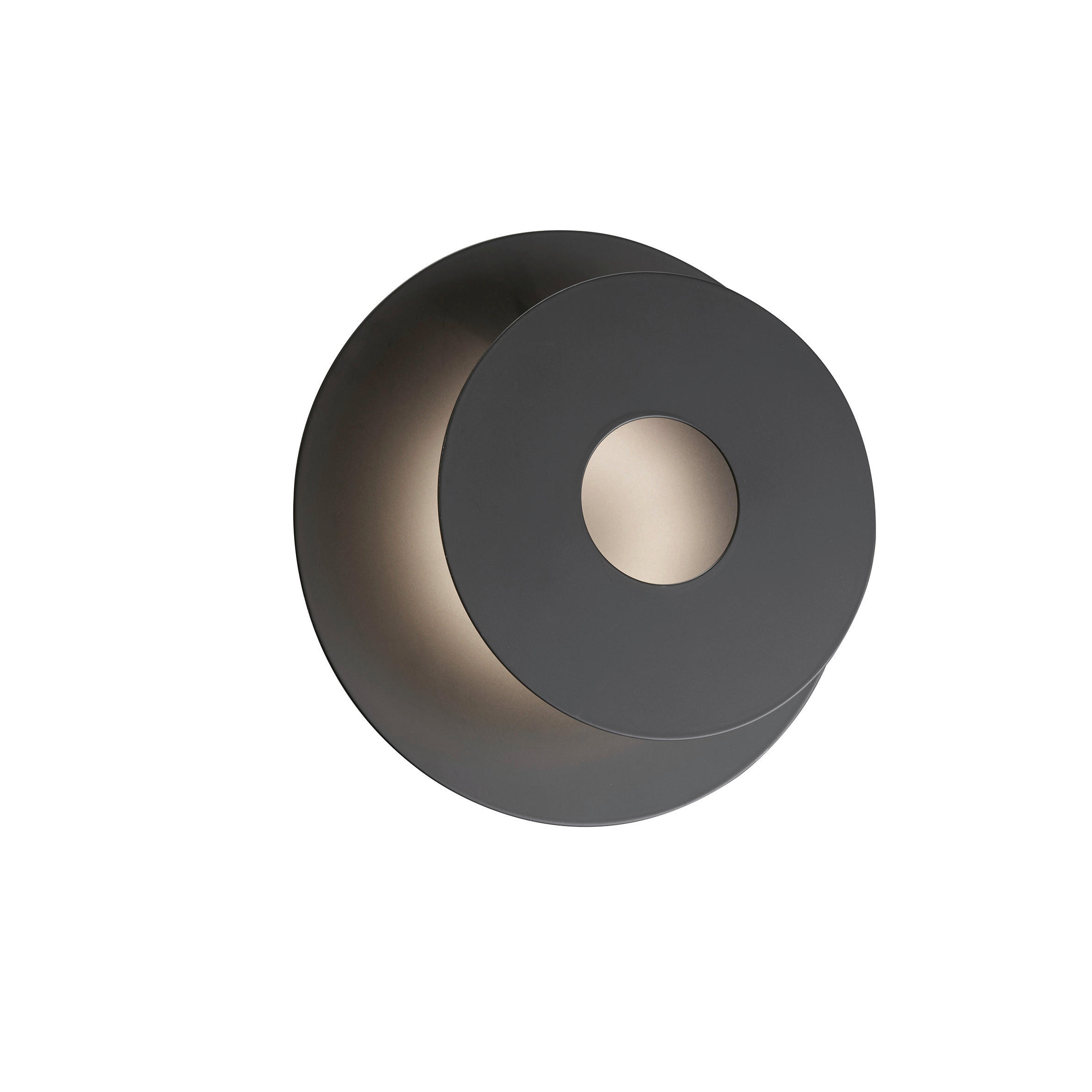 LED-WANDLEUCHTE Hennes 18/5 cm   - Schwarz, Design, Metall (18/5cm) - Fischer & Honsel