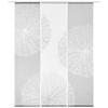 FLÄCHENVORHANG 3ER SET  3 Stück  halbtransparent   60/245 cm  - Weiß/Grau, Natur, Textil (60/245cm) - Novel