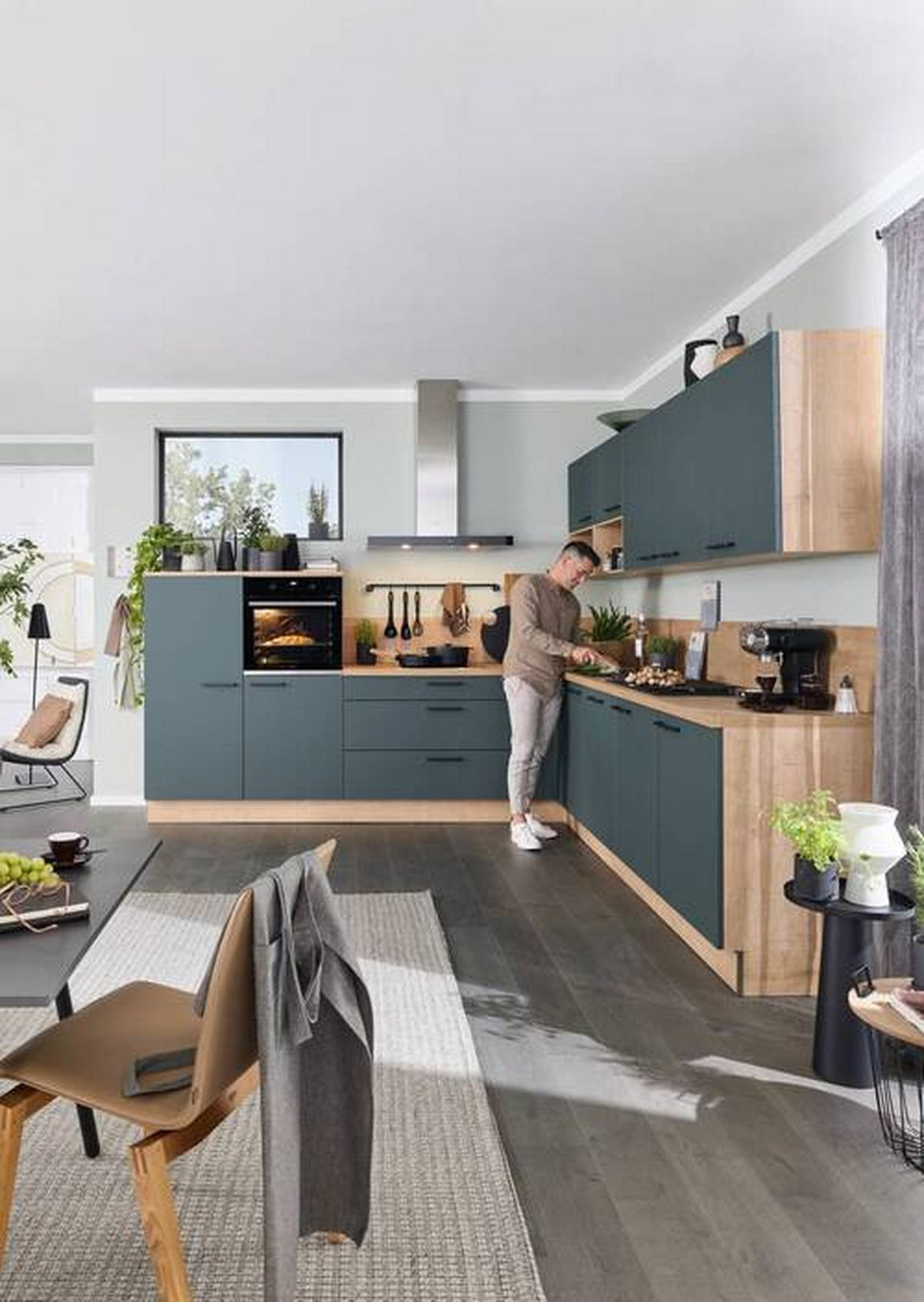 EINBAUKÜCHE   - Eichefarben, Design, Holzwerkstoff - Nolte Küchen