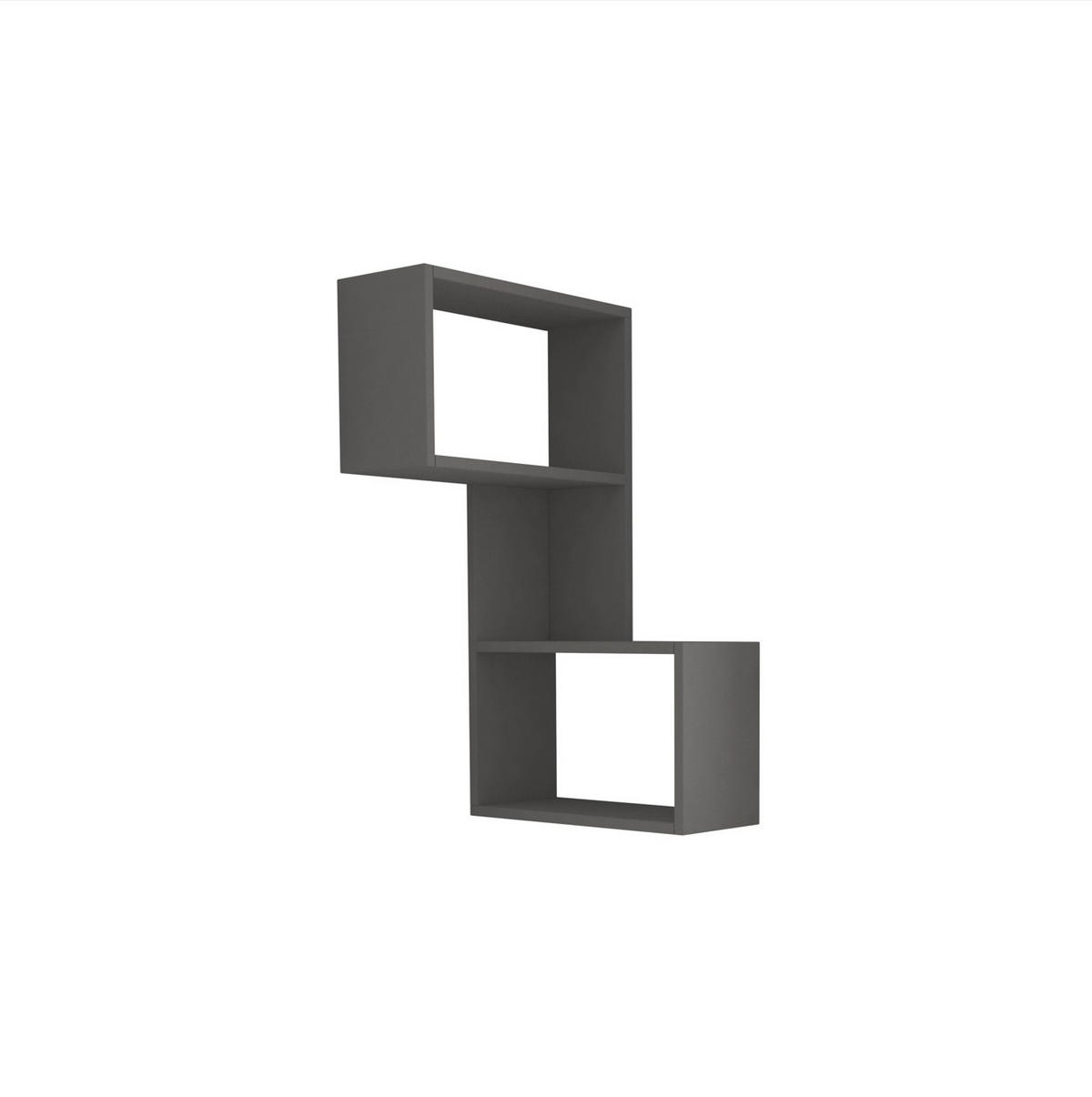 WANDBOARD in 67/82/47 cm Anthrazit  - Anthrazit, Design, Holzwerkstoff (67/82/47cm) - Livetastic