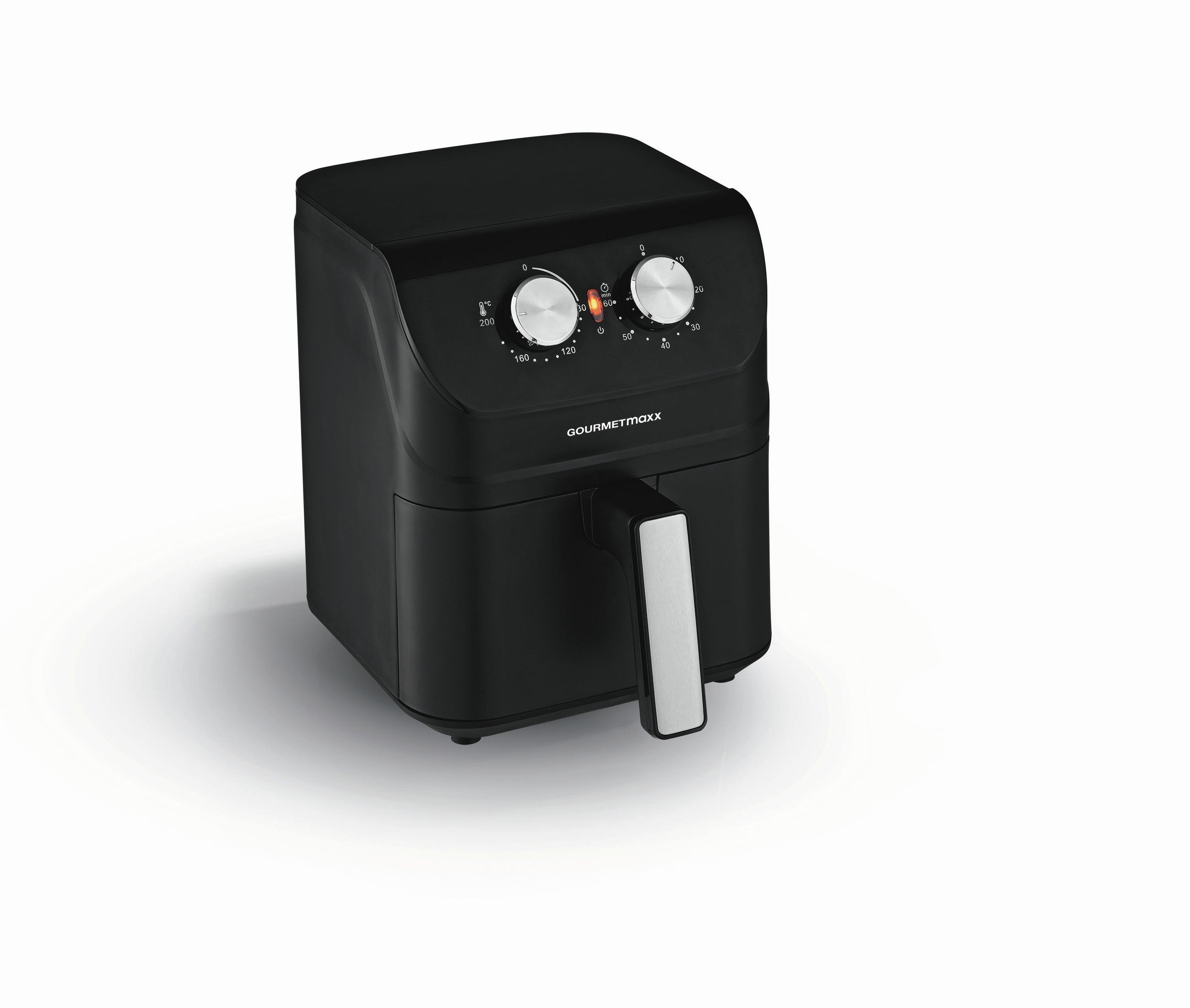 HEIßLUFTFRITTEUSE GOURMETmaxx 4 L  - Schwarz, Basics, Kunststoff (24/35/30cm) - GOURMETMAXX