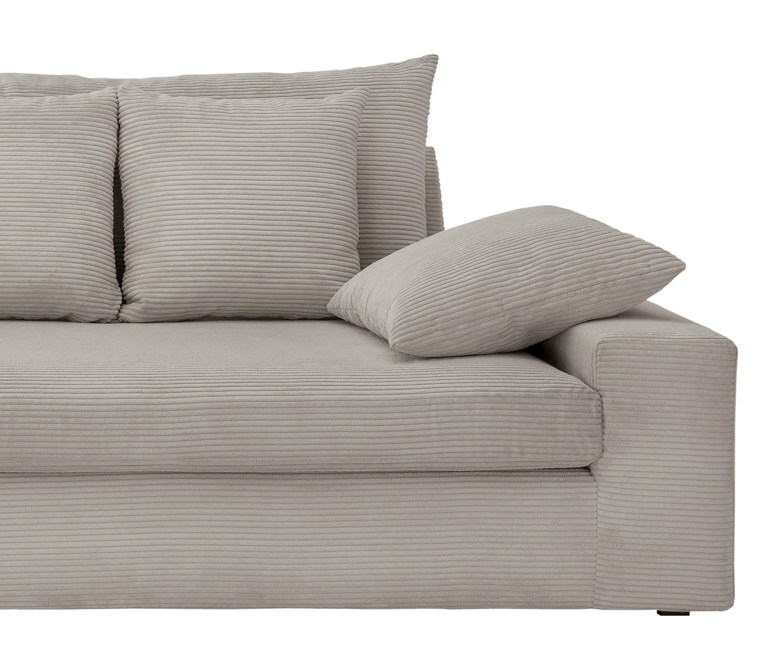 Thumbnail - Livetastic Viersitzer-Sofa, Silber, Textil, 4-Sitzer, Füllung: Schaumstoff, 308x80x140 cm, Made in EU, Rücken echt, Armt...