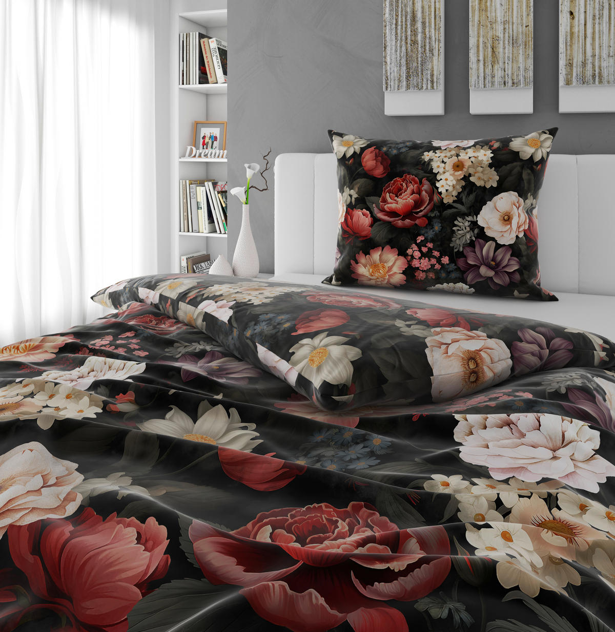 BETTWÄSCHE TANJA Satin 140/200 cm  - Multicolor, Design, Textil (140/200cm) - Novel