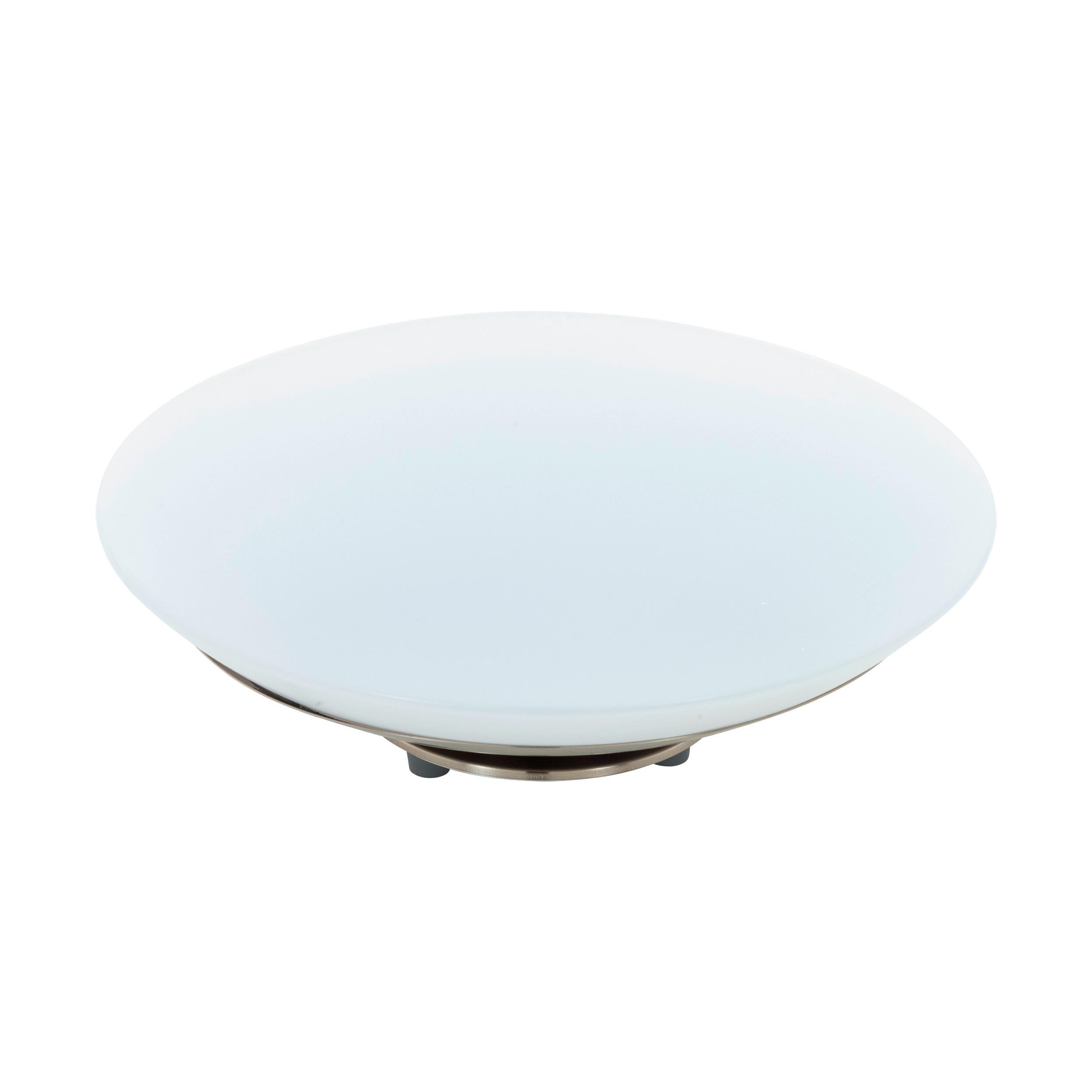 STOLNÍ LED LAMPA, 29/11,5 cm  - bílá/barvy niklu, Konvenční, kov/plast (29/11,5cm) - Eglo