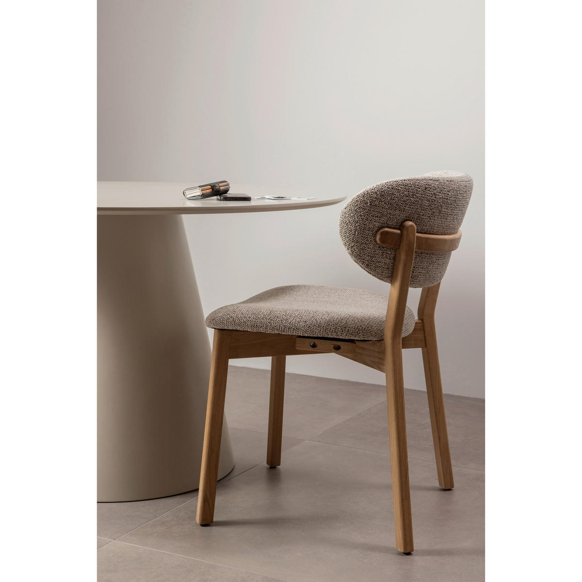 STUHL-SET 2 Stück  in Webstoff  - Naturfarben, MODERN, Holz/Textil (51/82/60cm) - Livetastic