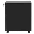 ROLLCONTAINER 30/59,2/50 cm  - Schwarz, KONVENTIONELL, Kunststoff/Metall (30/59,2/50cm) - Novel