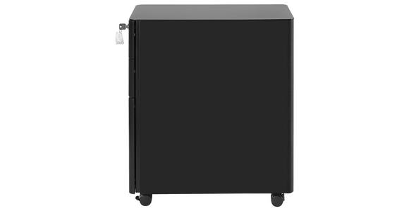 ROLLCONTAINER 30/59,2/50 cm  - Schwarz, KONVENTIONELL, Kunststoff/Metall (30/59,2/50cm) - Novel