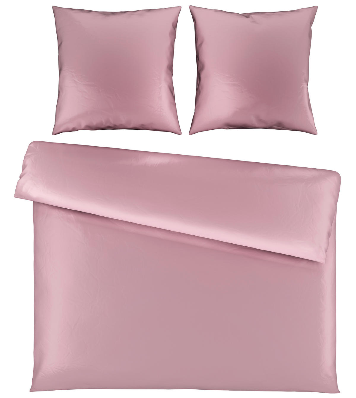 BETTWÄSCHE NIGIRI Satin 200/200 cm  - Hellrosa, Basics, Textil (200/200cm) - Bio:Vio