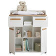 WICKELKOMMODE 89,2/100,2/70 cm  - Eiche Artisan/Weiß, Basics, Holzwerkstoff/Kunststoff (89,2/100,2/70cm) - My Baby Lou