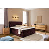 BOXSPRINGBETT 180/200 cm  in Beere  - Beere/Schwarz, Design, Kunststoff/Textil (180/200cm) - Xora