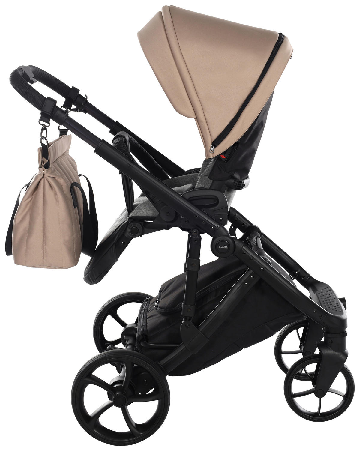 BARNVAGNSSET Easy Compact  - beige/svart, Basics, metall/textil (108/61/96cm) - Jimmylee