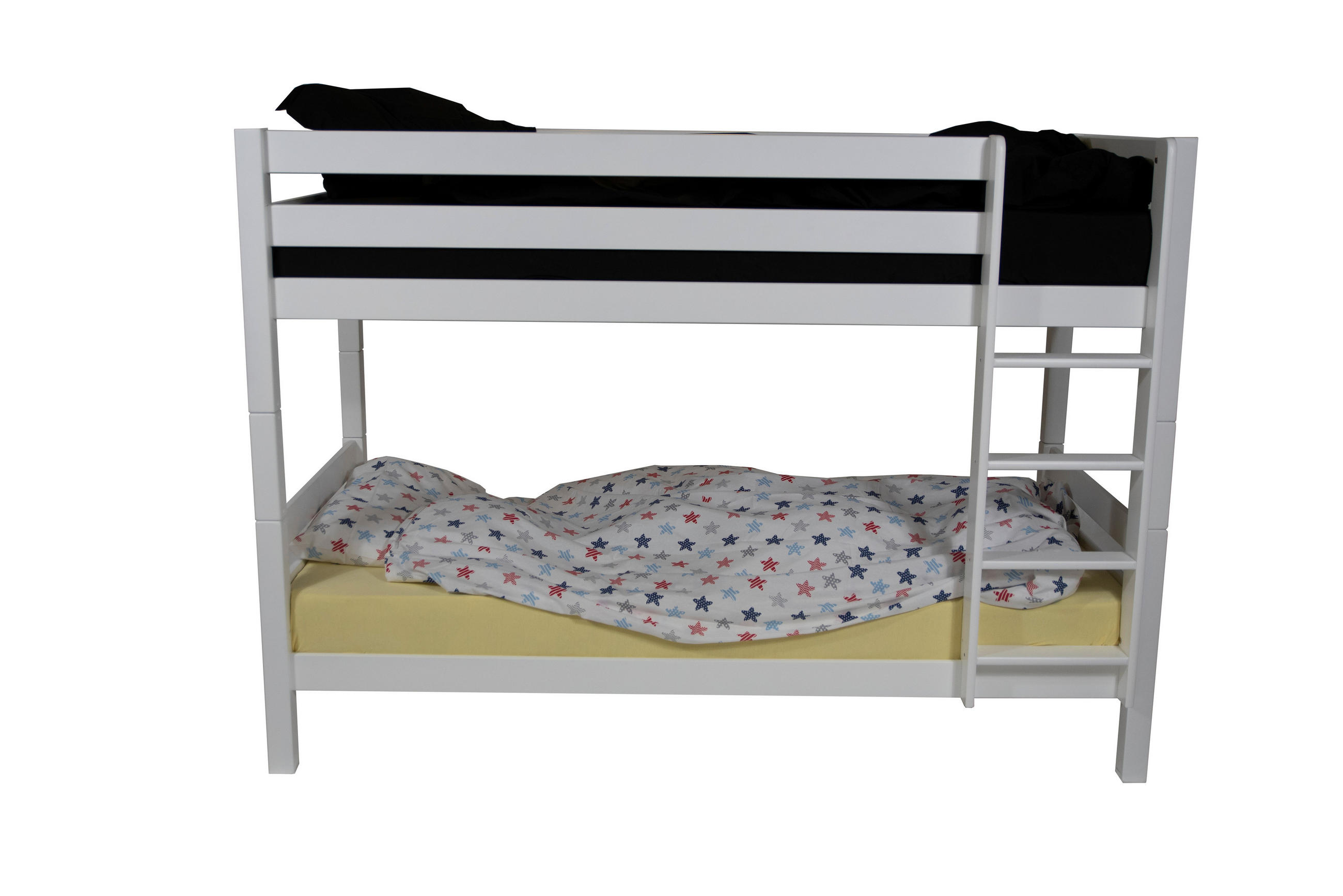 ETAGENBETT 90/200 cm Weiß  - Weiß, KONVENTIONELL, Holz (90/200cm) - Linea Natura