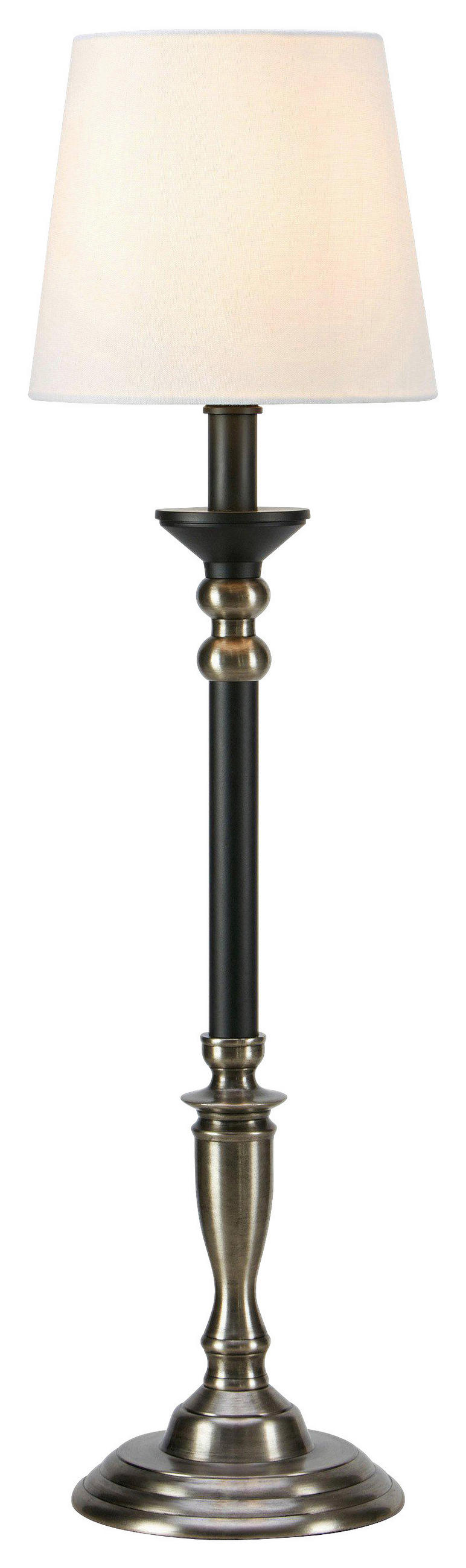 TISCHLEUCHTE Skandinavisch, Modern 20/73 cm    - Edelstahlfarben/Creme, Basics, Textil/Metall (20/73cm) - Markslöjd