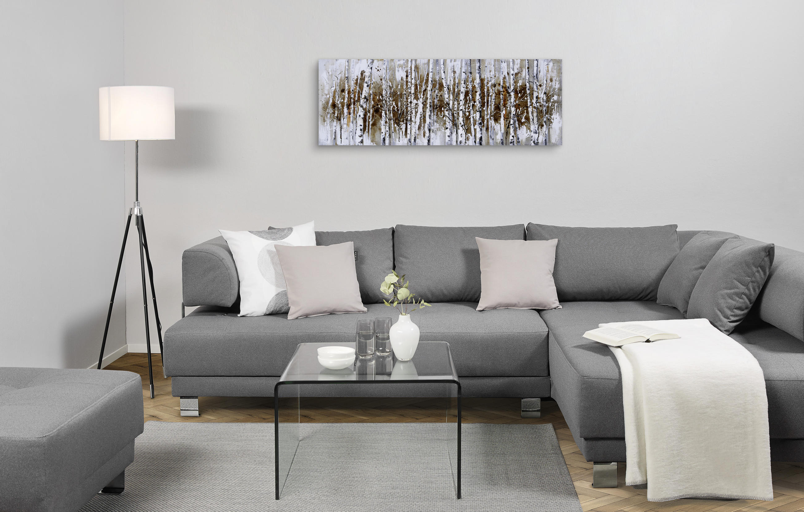 ÖLGEMÄLDE Bäume  - Multicolor, Basics, Holz/Textil (150qm) - Monee