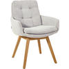 ARMLEHNSTUHL  in Cord  - Eichefarben/Hellgrau, Design, Holz/Textil (63/90/69cm) - Johann Jakob