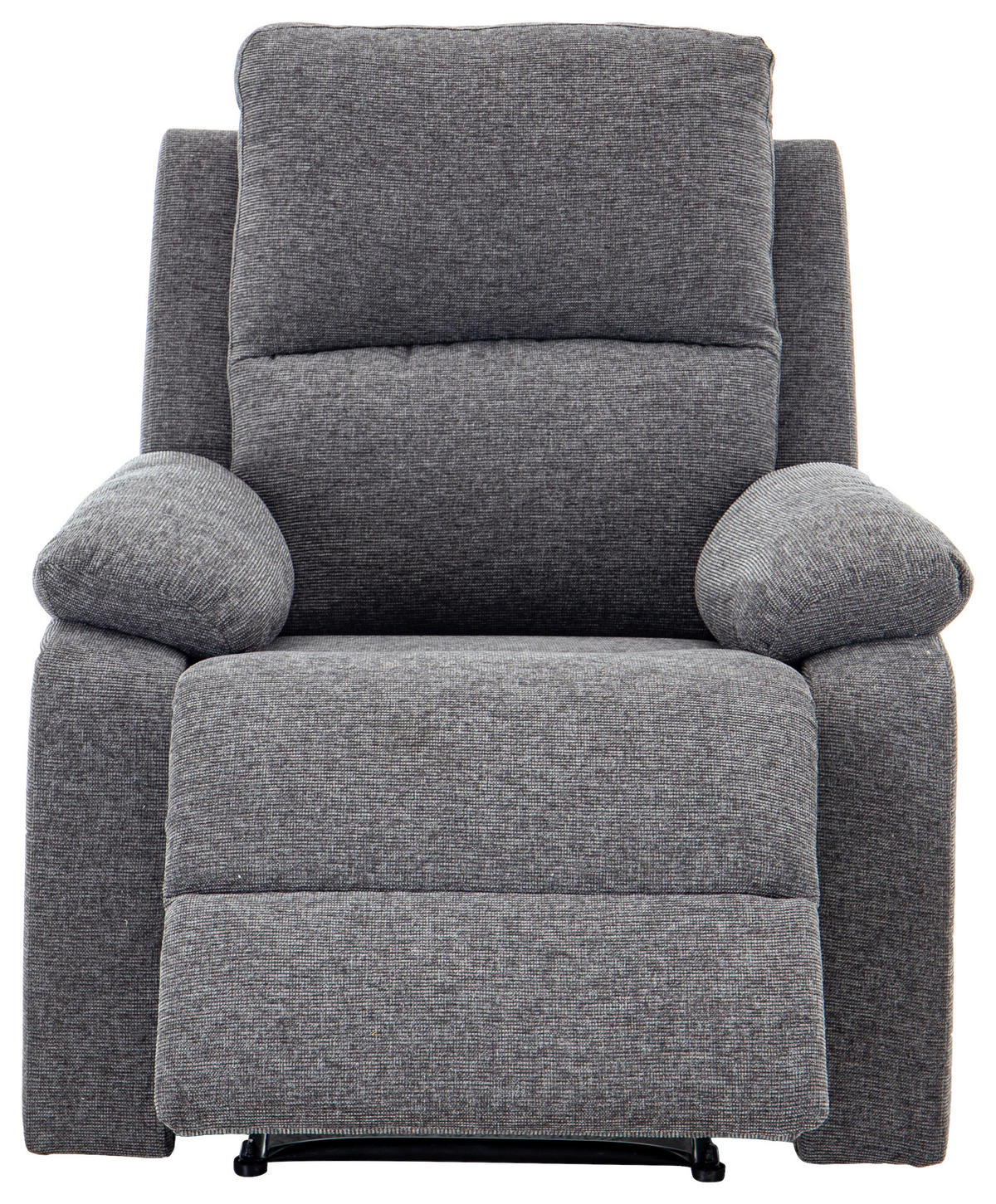 SITZGARNITUR VERONA Leinenoptik Dunkelgrau  - Dunkelgrau/Schwarz, Design, Kunststoff/Textil (84,5/133,5/100,5/92cm) - Livetastic