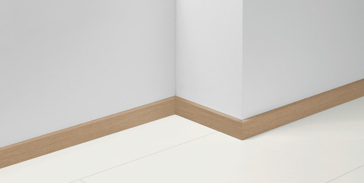 SOCKELLEISTE - Eichefarben/Hellgrau, Basics, Holz (220/1,6/5,0cm) - Parador