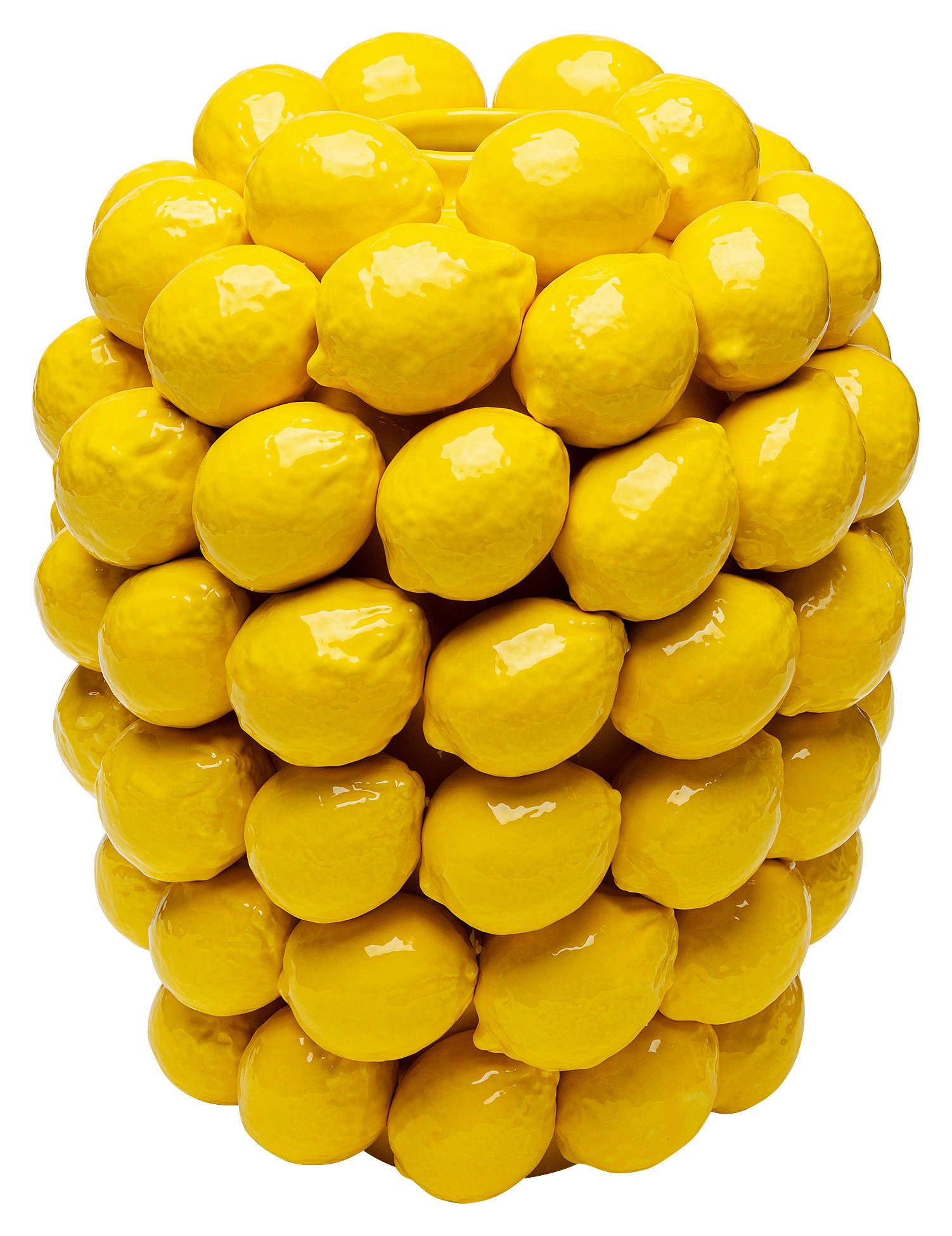 Kare-Design Vase Gelb 28x40x28 cm