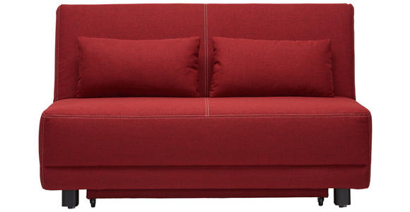 SCHLAFSOFA in Textil Rot - Beige/Rot, MODERN, Holz/Textil (145/90/96cm) - Novel