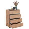 KOMMODE  in 80/103/48 cm  - Eichefarben/Anthrazit, Design, Holzwerkstoff/Kunststoff (80/103/48cm) - Carryhome