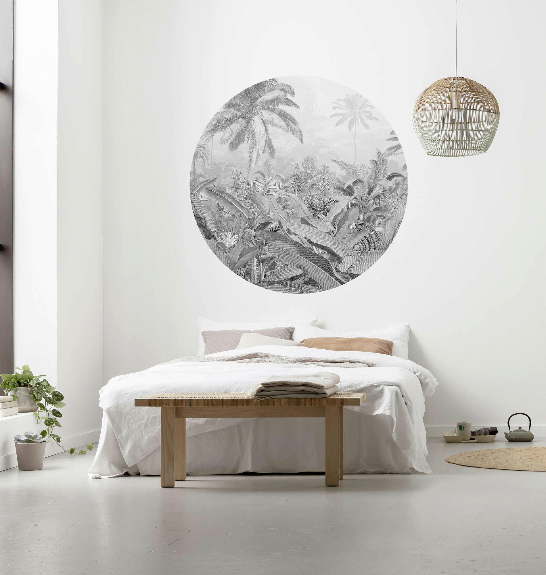VLIESOVÁ TAPETA velikost: 125 cm - bílá/černá, Basics (125cm) - Komar