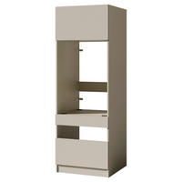 WASCHMASCHINENSCHRANK 68/200/68 cm  in Kaschmir  - Kaschmir/Schwarz, Design, Holzwerkstoff/Metall (68/200/68cm) - Milino