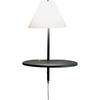 LED-WANDLEUCHTE Goodnight 30/25/47 cm   - Anthrazit/Weiß, Design, Glas/Metall (30/25/47cm) - Fabas Luce