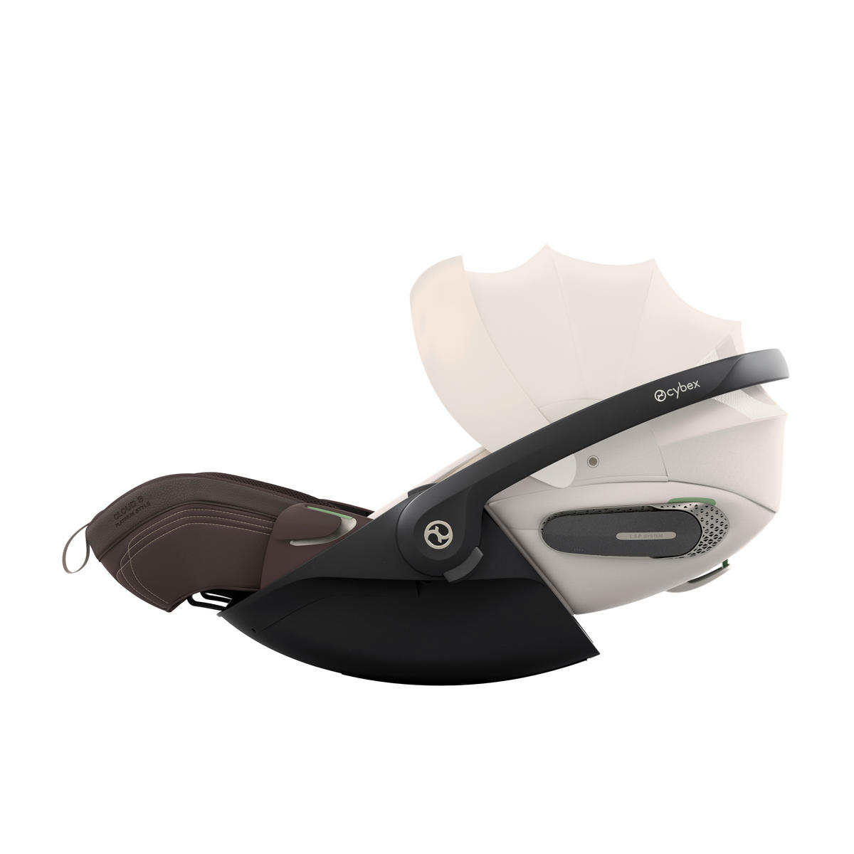 BABYSCHALE  Cloud S Style Amber Brown  - Hellbraun, Basics, Kunststoff/Textil (72/44/37,5cm) - cybex PLATINUM