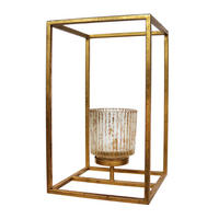 TEELICHTHALTER - Goldfarben, Trend, Glas/Metall (18/30/18cm) - P & B