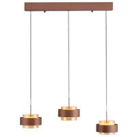 LED-HÄNGELEUCHTE Abby 72/16/200 cm  - Kupferfarben, Design, Kunststoff/Metall (72/16/200cm) - Paul Neuhaus