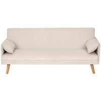 SCHLAFSOFA in Textil Creme  - Creme/Naturfarben, Design, Holz/Textil (193/81/92cm) - Livetastic