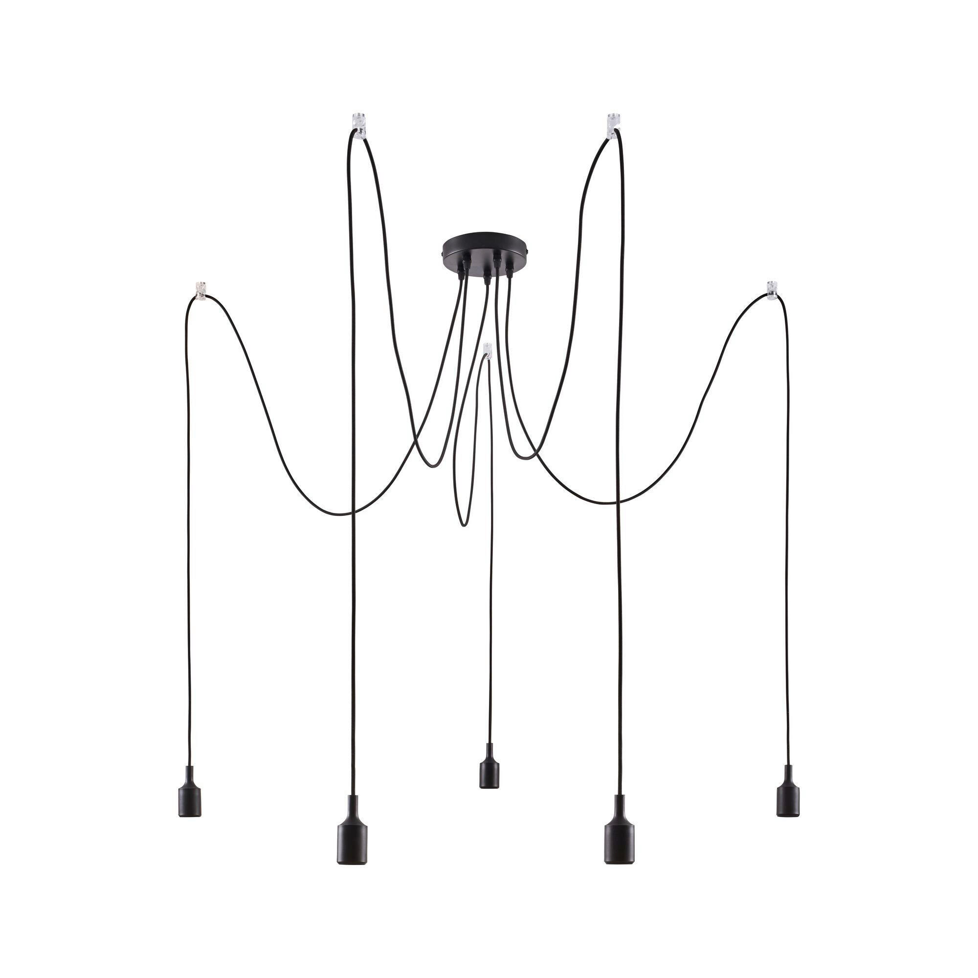 HÄNGELEUCHTE 15,0/200,0 cm  - Schwarz, Basics, Metall (15/15/200cm) - Paulmann