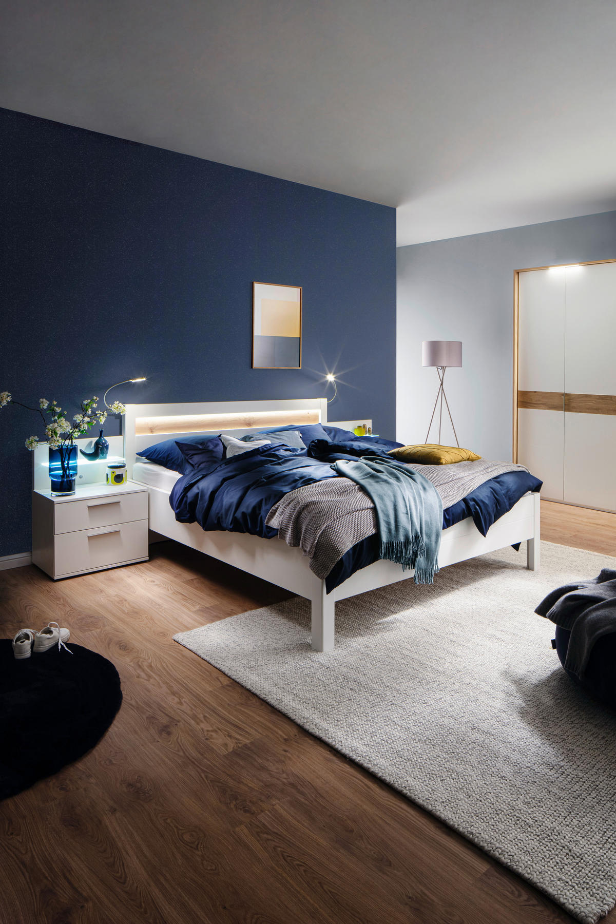 STEHLEUCHTE 68/160 cm    - Hellgrau/Nickelfarben, Basics, Kunststoff/Metall (68/160cm) - Schöner Wohnen