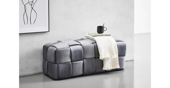 SITZBANK  in 108/43/44 cm  - Dunkelgrau, Trend, Textil (108/43/44cm) - Xora
