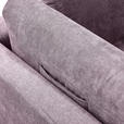 WOHNLANDSCHAFT Rosa Mikrofaser  - Chromfarben/Rosa, Design, Kunststoff/Textil (179/346/212cm) - Hom`in