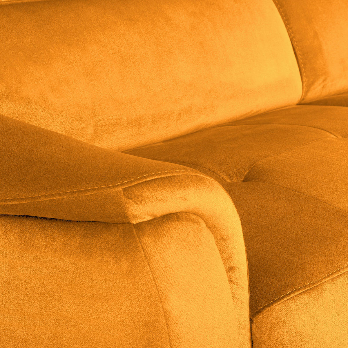 SCHLAFSOFA in Textil Gelb  - Chromfarben/Gelb, Design, Textil/Metall (203/77-98/103cm) - MID.YOU