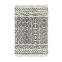 HANDWEBTEPPICH 65/135 cm Colored Macrame two Creme, Grau  - Creme/Grau, KONVENTIONELL, Textil (65/135cm) - Tom Tailor