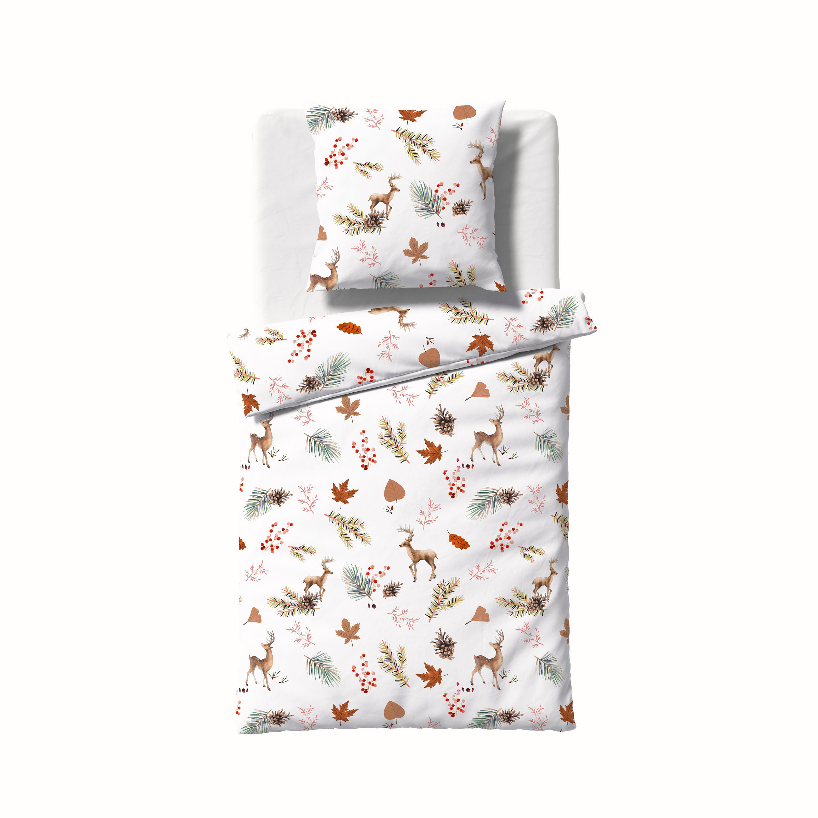 BETTWÄSCHE Aspen Biber 155/200 cm  - Braun, Basics, Textil (155/200cm) - Fleuresse