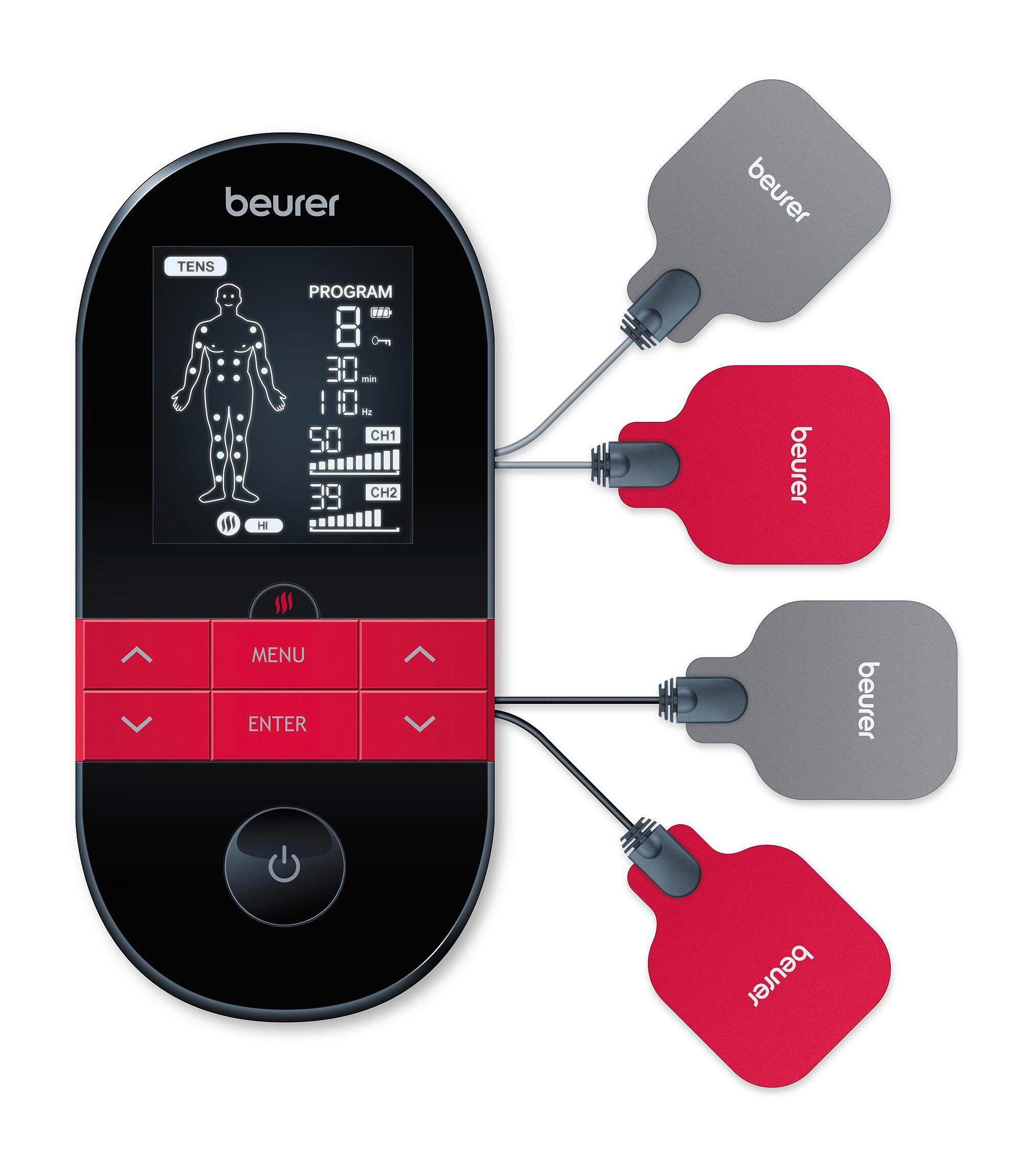 MUSKELSTIMULATOR - Schwarz, Basics (5.1/16.2/22.3cm) - Beurer