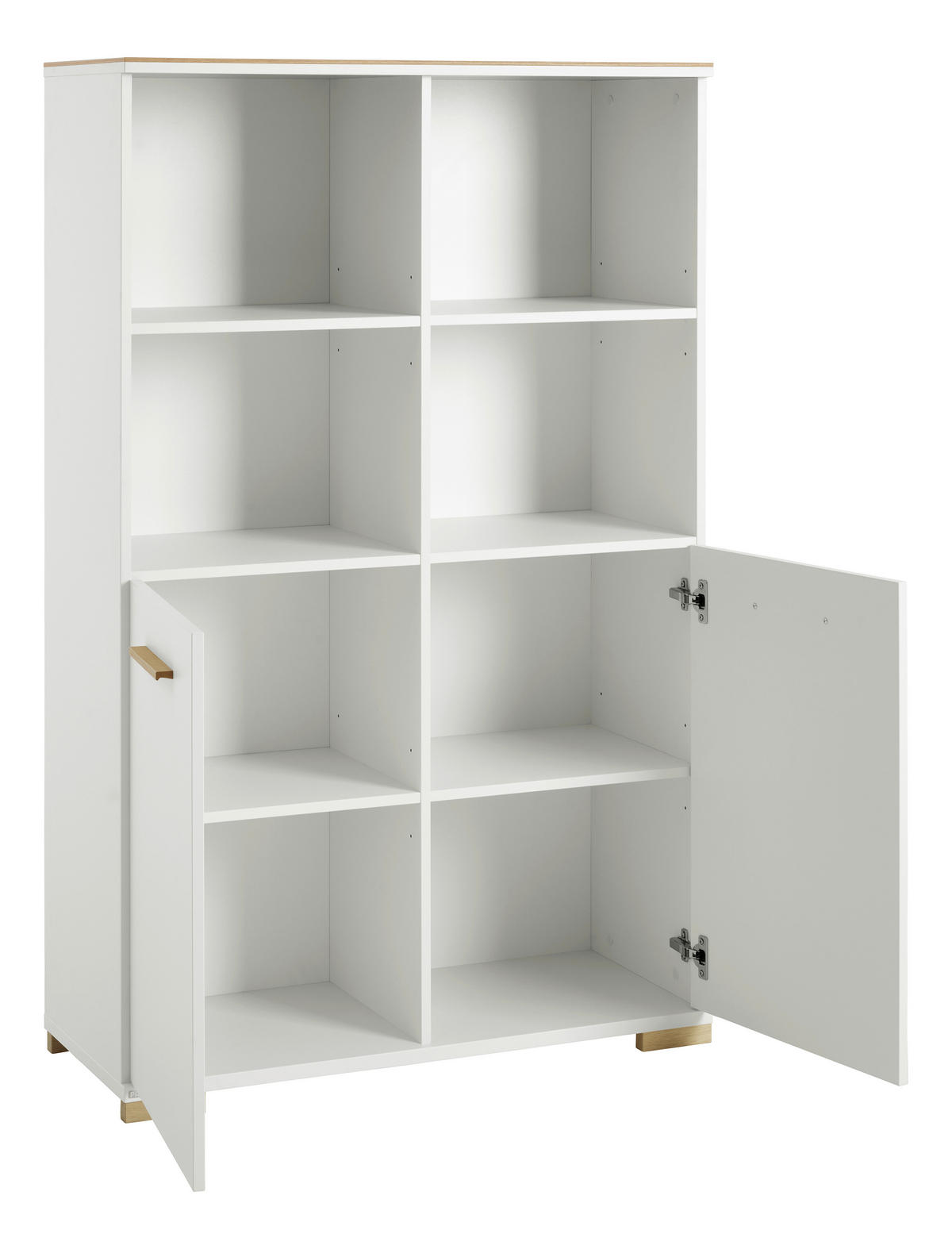BABYREGAL Weiß, Eichefarben  - Eichefarben/Weiß, Basics, Holzwerkstoff/Kunststoff (94,80/150,50/39,60cm) - Paidi