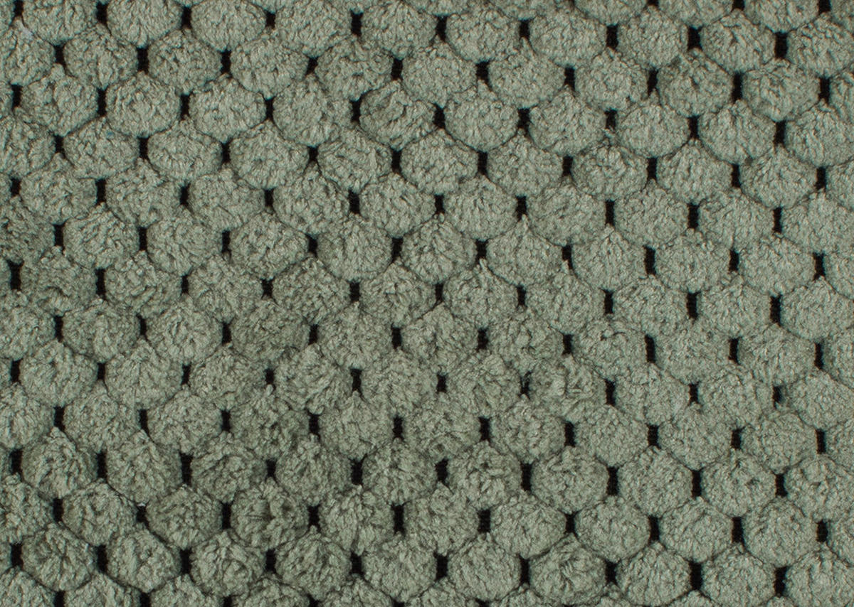 ECKSOFA in Velours Salbeigrün  - Salbeigrün/Schwarz, Konventionell, Kunststoff/Textil (285/177cm) - MID.YOU