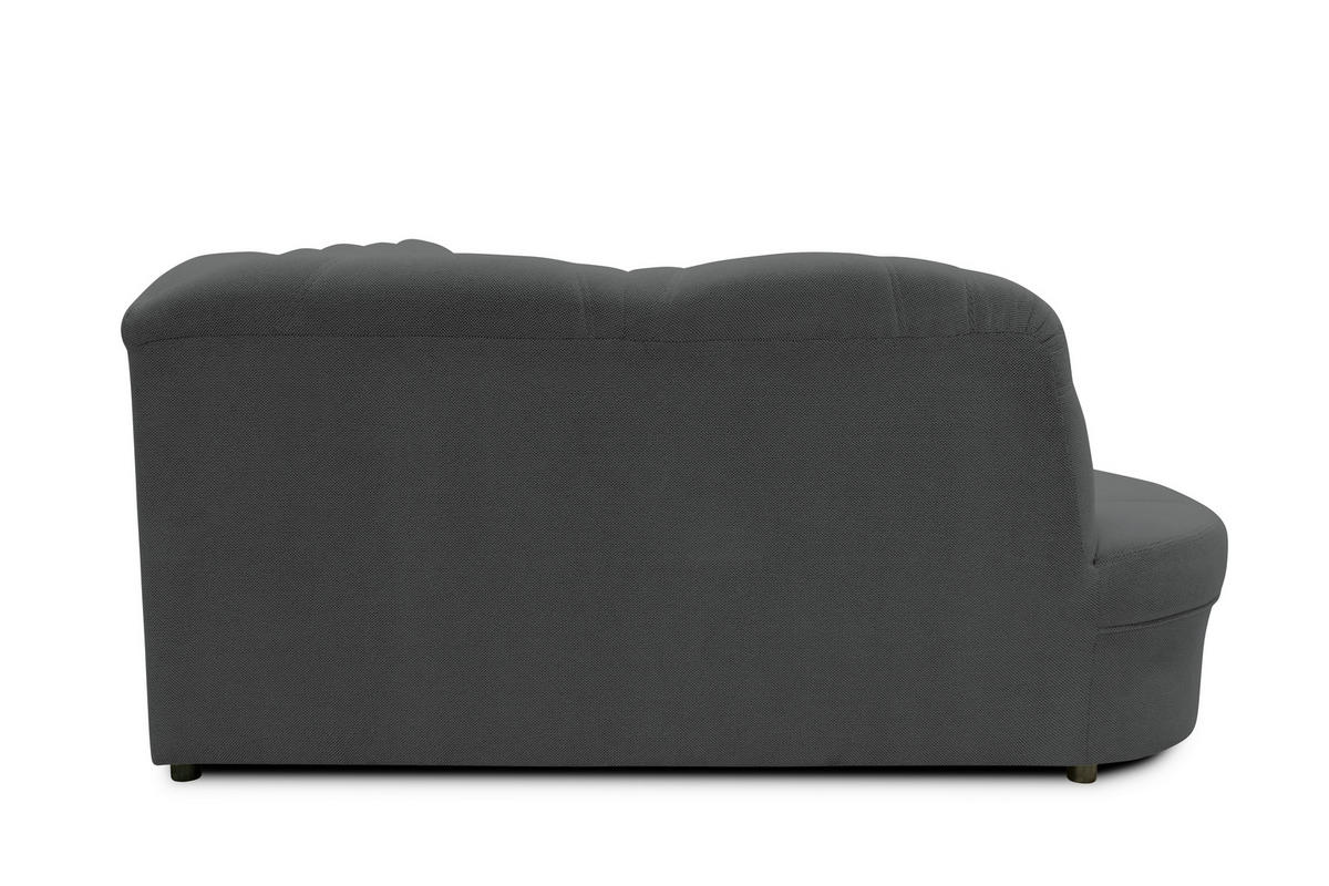 WOHNLANDSCHAFT FLORES FK Dunkelgrau Mikrofaser  - Dunkelgrau/Schwarz, KONVENTIONELL, Kunststoff/Textil (182/293/142cm) - MID.YOU